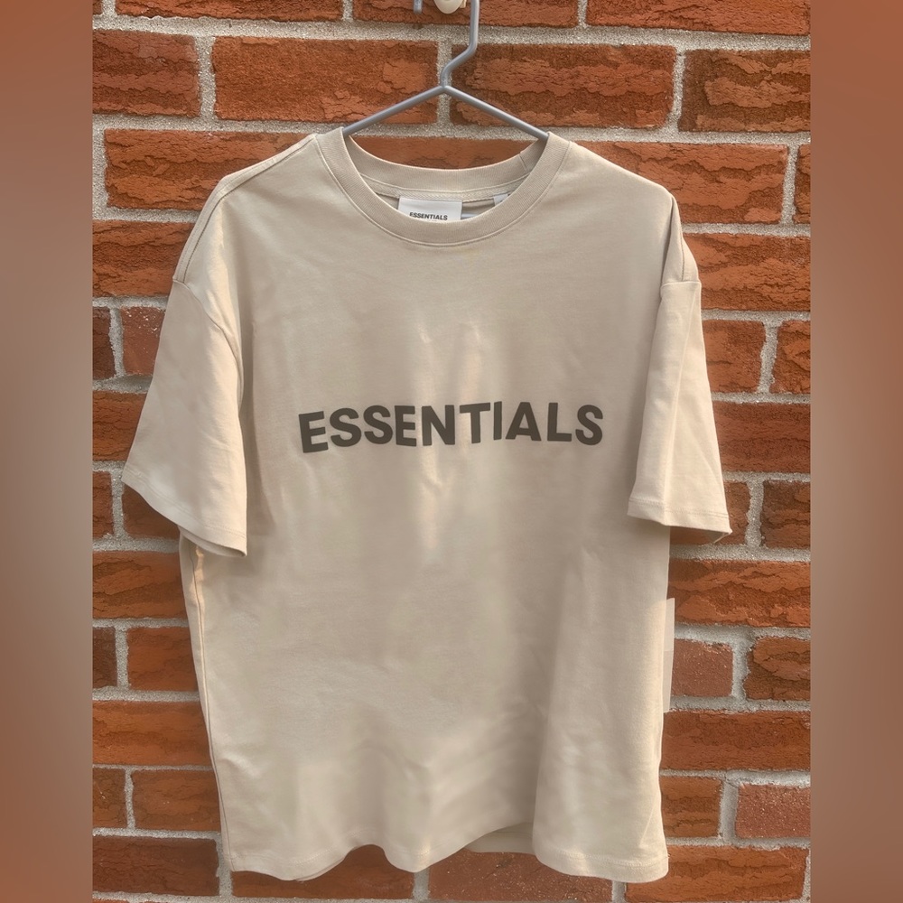 Essentials Fear of God T Shirt Tan String SS20